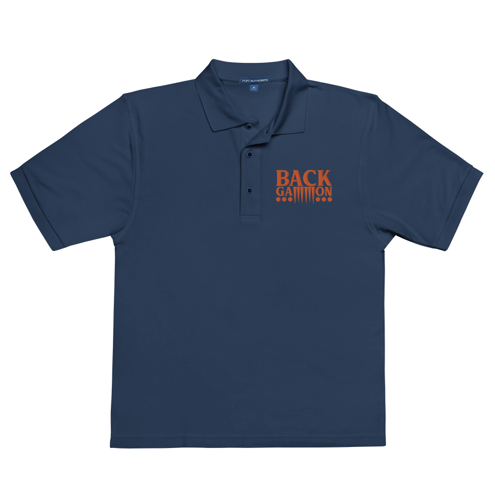 Backgammon Premium Polo (orange embroidery)