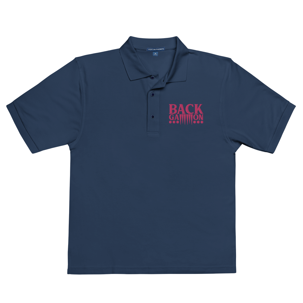 Backgammon Premium Polo (pink embroidery)