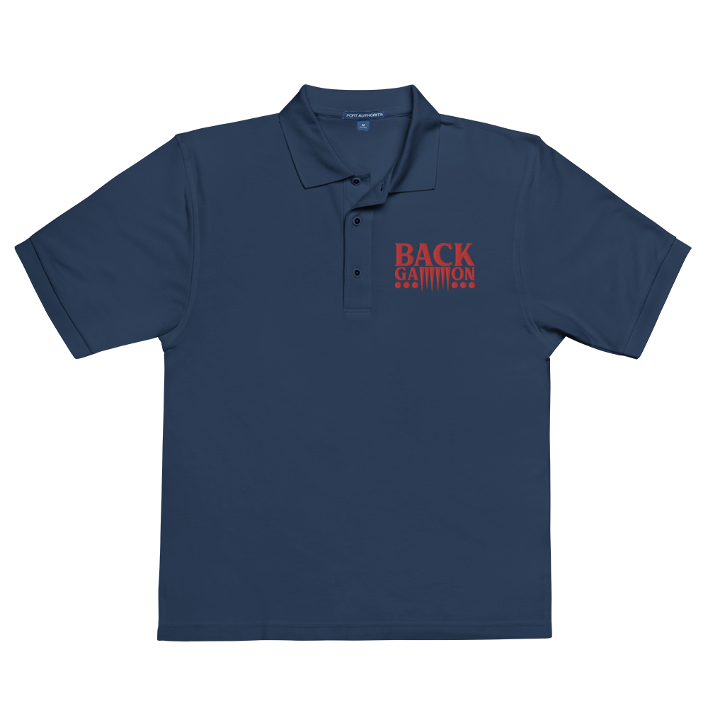 Backgammon Premium Polo (red embroidery)