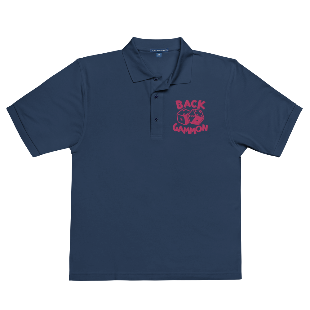 Backgammon Premium Polo (pink embroidery)