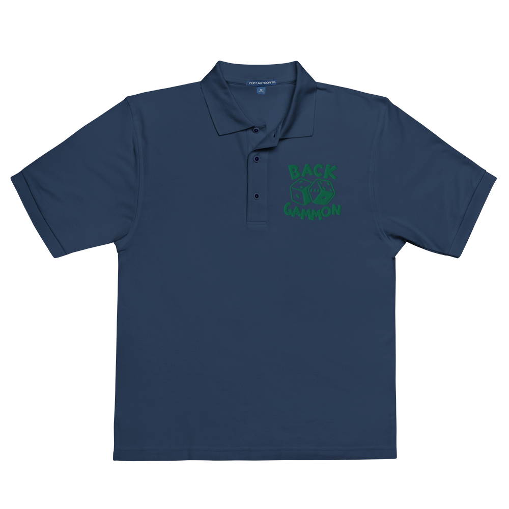 Backgammon Premium Polo (green embroidery)