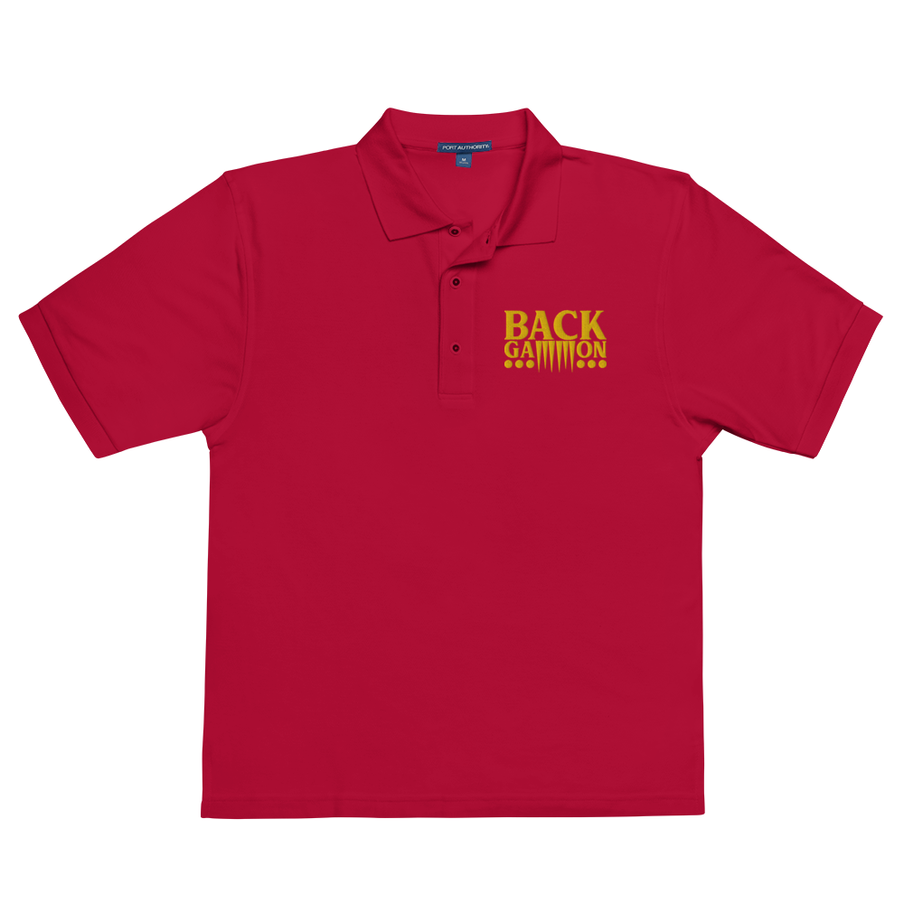 Backgammon Premium Polo (yellow embroidery)