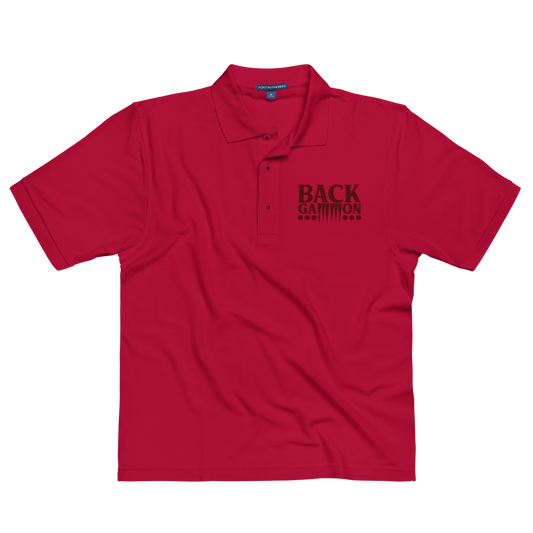 Backgammon Premium Polo (maroon embroidery)