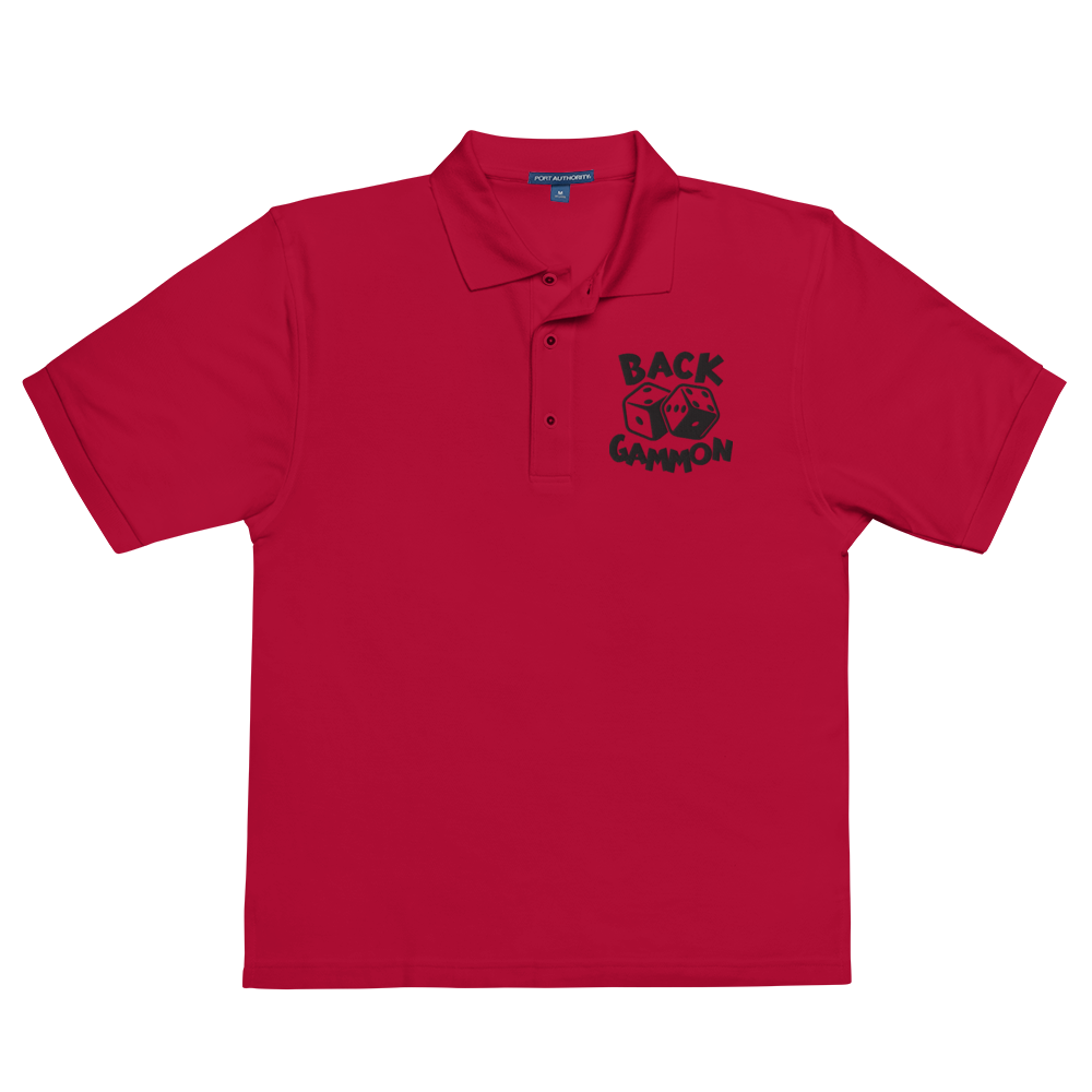 Backgammon Premium Polo (black embroidery)