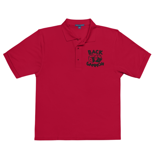 Backgammon Premium Polo (black embroidery)