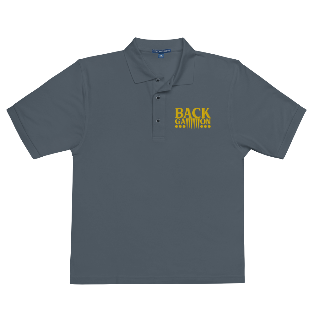 Backgammon Premium Polo (yellow embroidery)