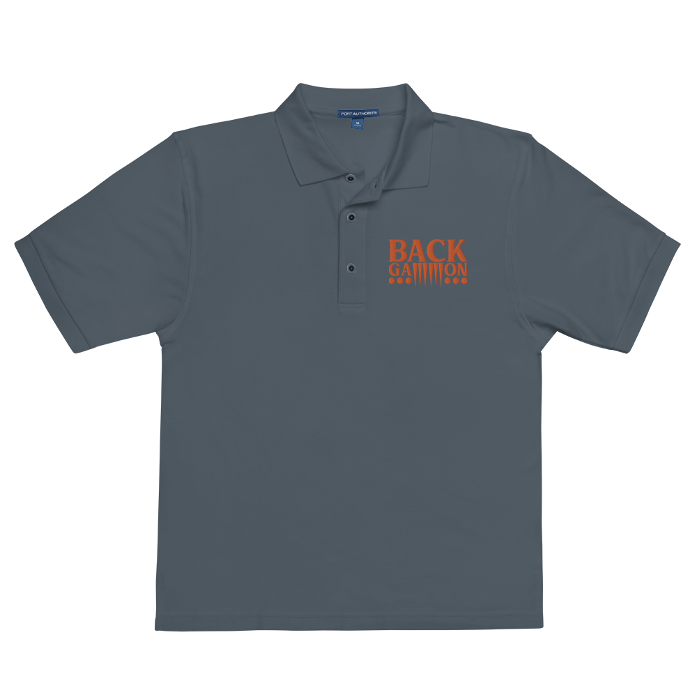 Backgammon Premium Polo (orange embroidery)