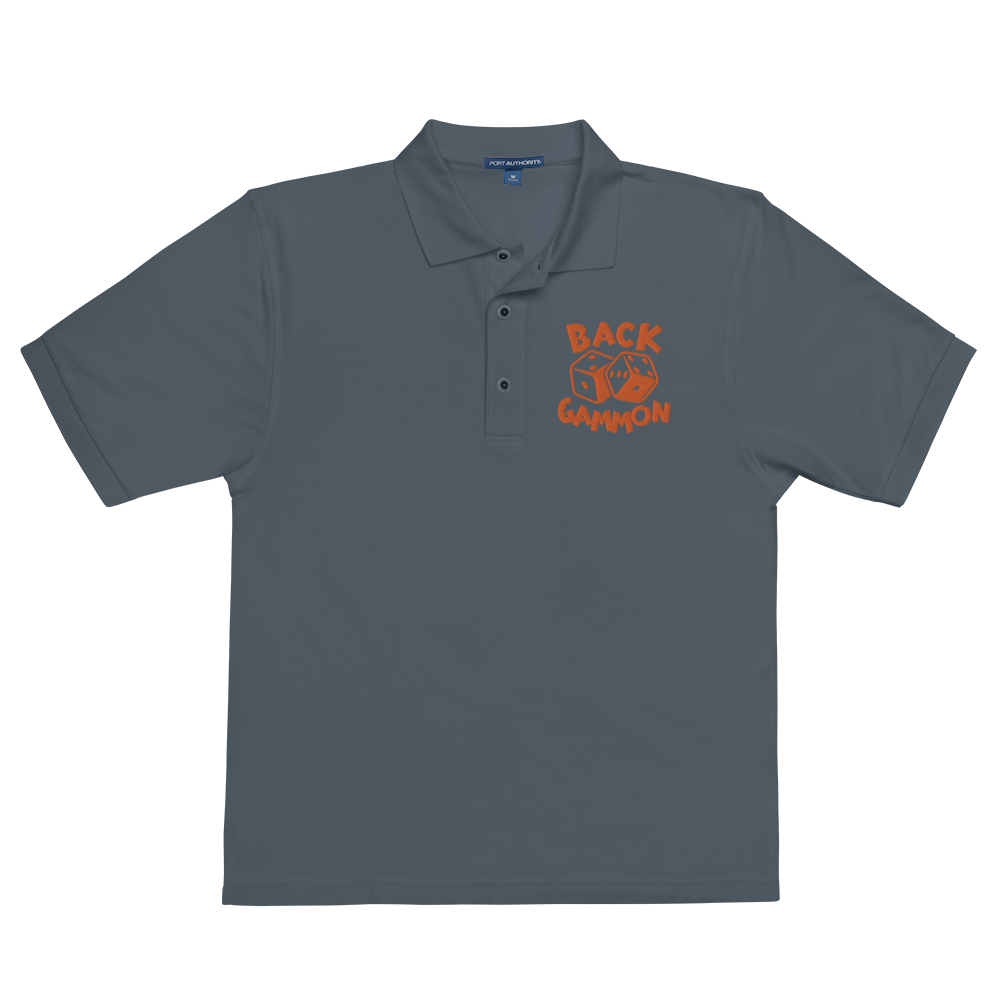 Backgammon Premium Polo (orange embroidery)