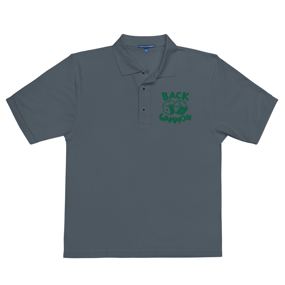 Backgammon Premium Polo (green embroidery)