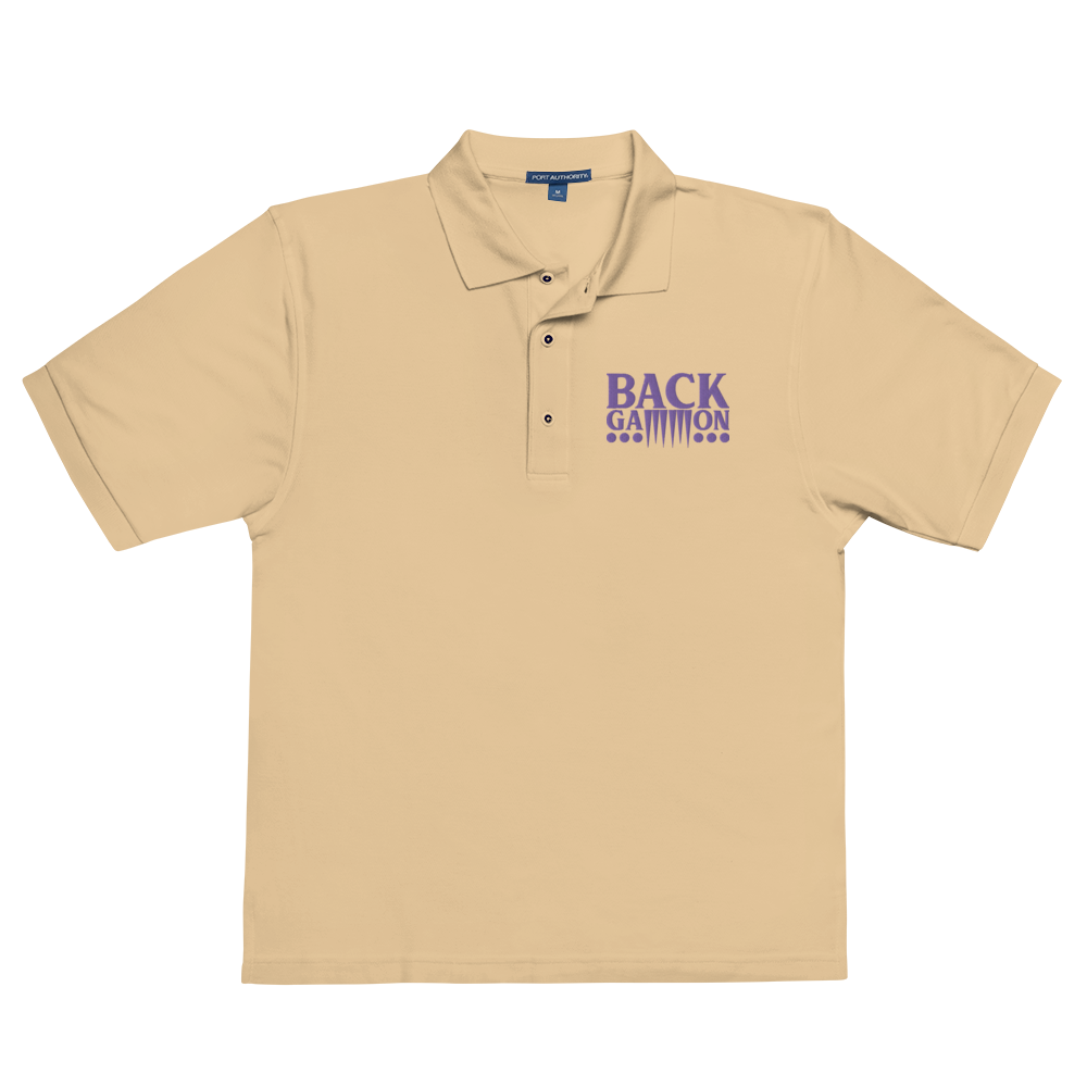 Backgammon Premium Polo (purple embroidery)