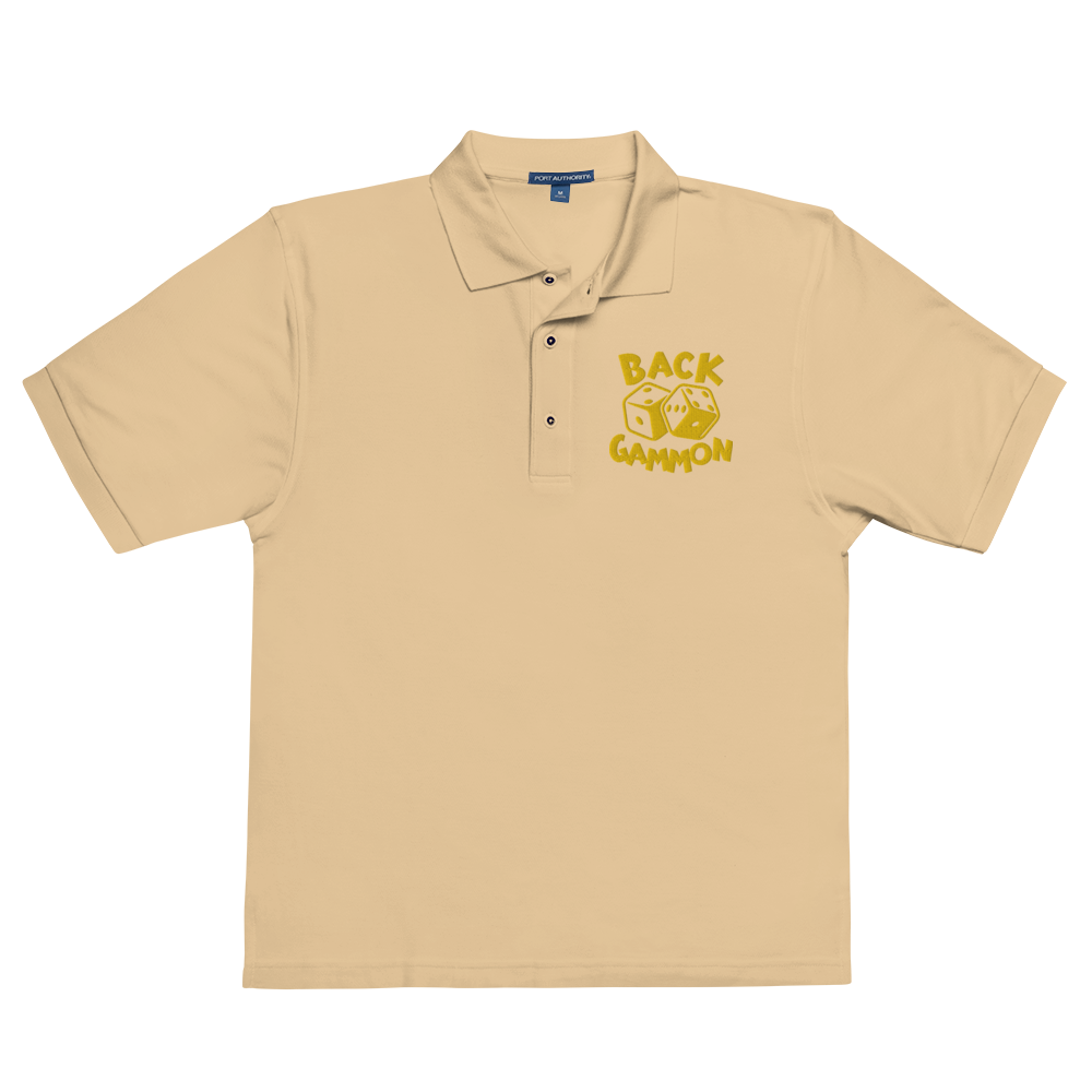 Backgammon Premium Polo (yellow embroidery)