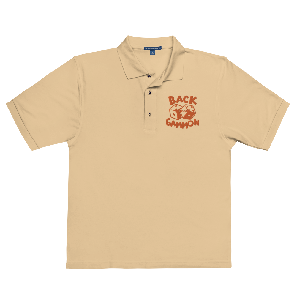 Backgammon Premium Polo (orange embroidery)