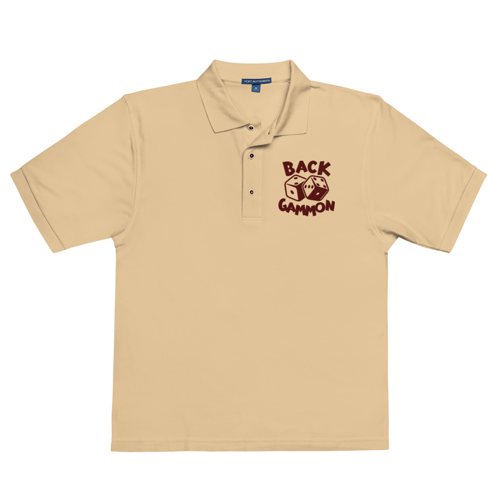 Backgammon Premium Polo (maroon embroidery)