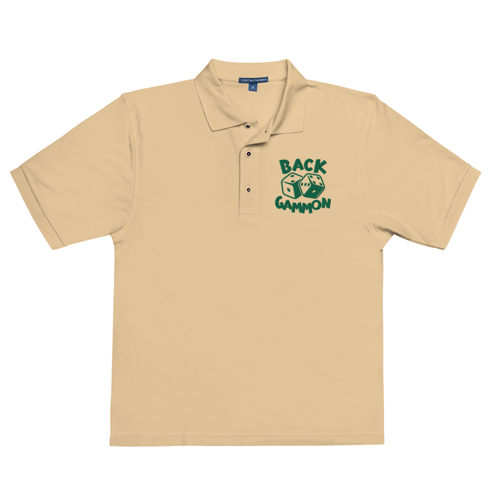 Backgammon Premium Polo (green embroidery)