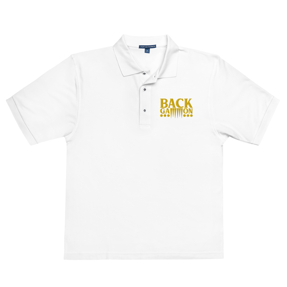 Backgammon Premium Polo (yellow embroidery)