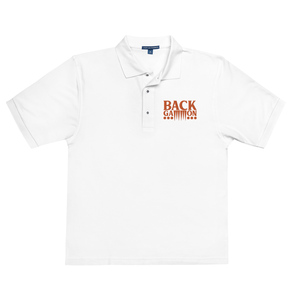 Backgammon Premium Polo (orange embroidery)