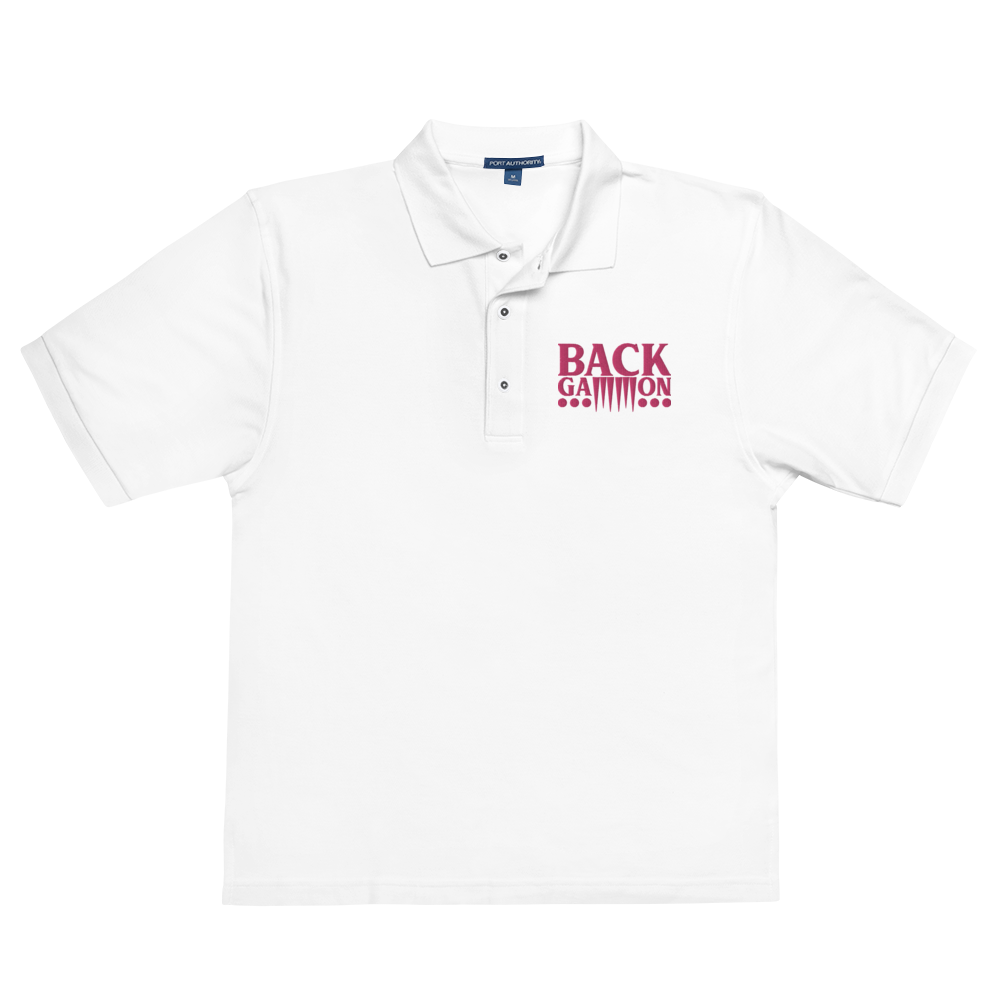 Backgammon Premium Polo (pink embroidery)