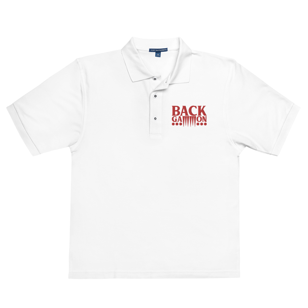 Backgammon Premium Polo (red embroidery)