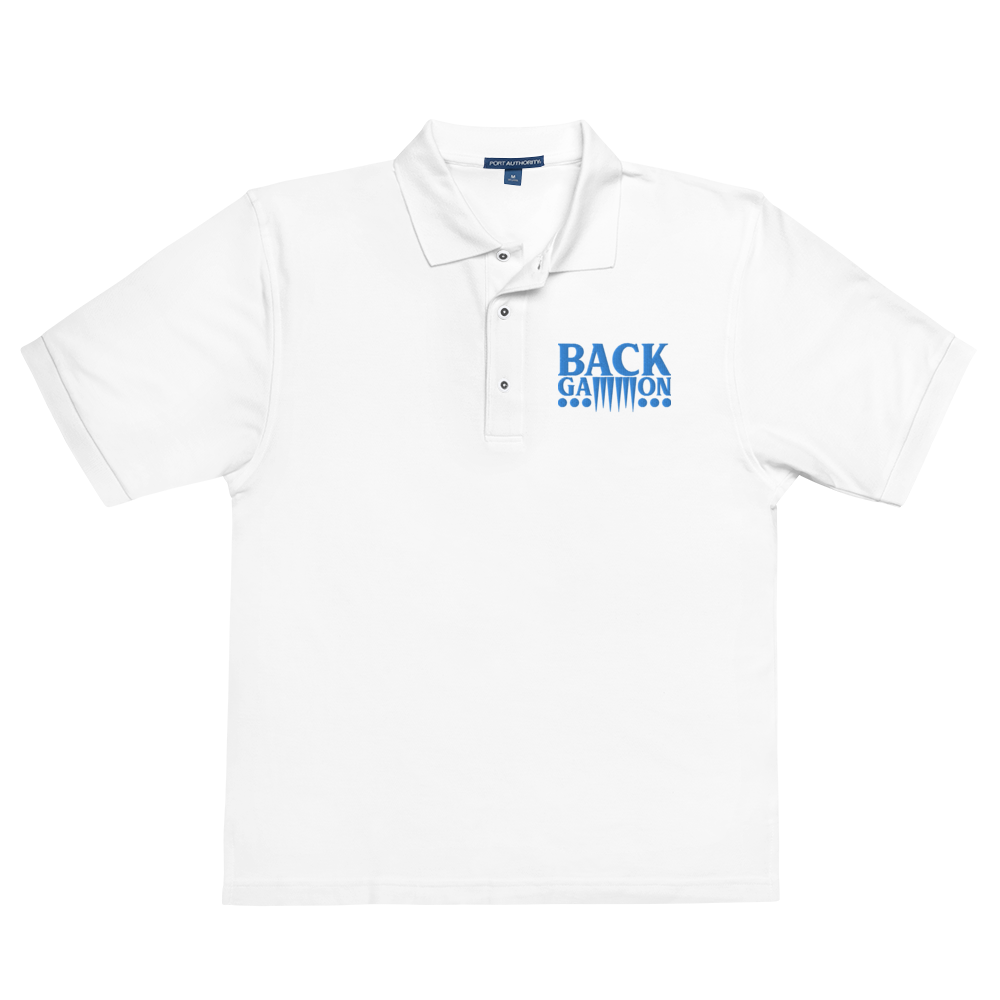 Backgammon Premium Polo (aqua embroidery)