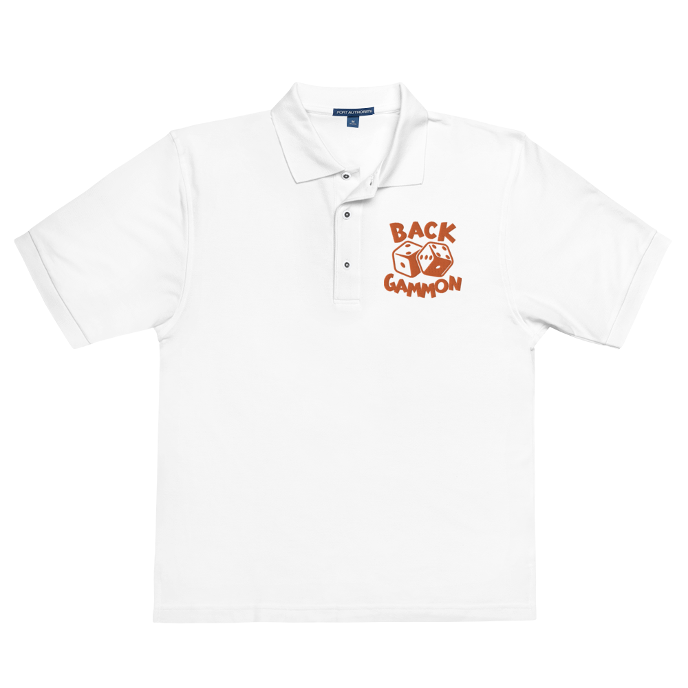 Backgammon Premium Polo (orange embroidery)