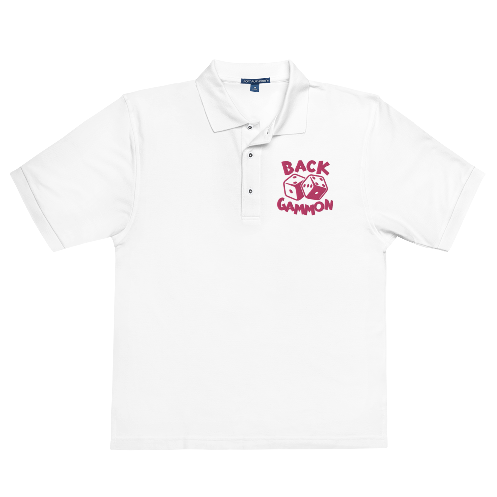 Backgammon Premium Polo (pink embroidery)