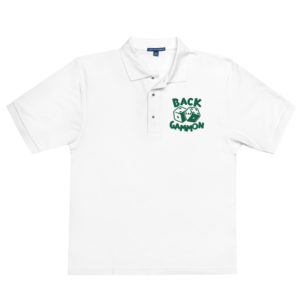 Backgammon Premium Polo (green embroidery)