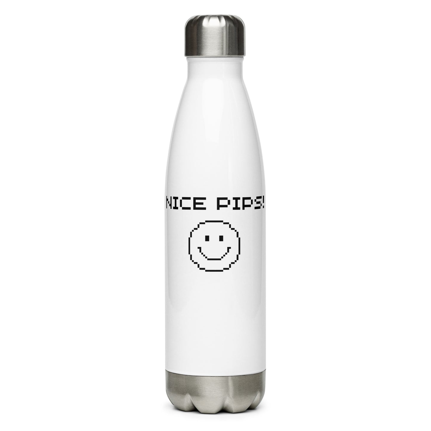 'NICE PIPS' Stainless Steel Water Bottle