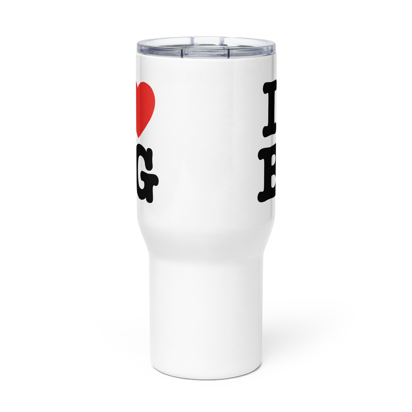 "I HEART" BG" Backgammon Travel Mug