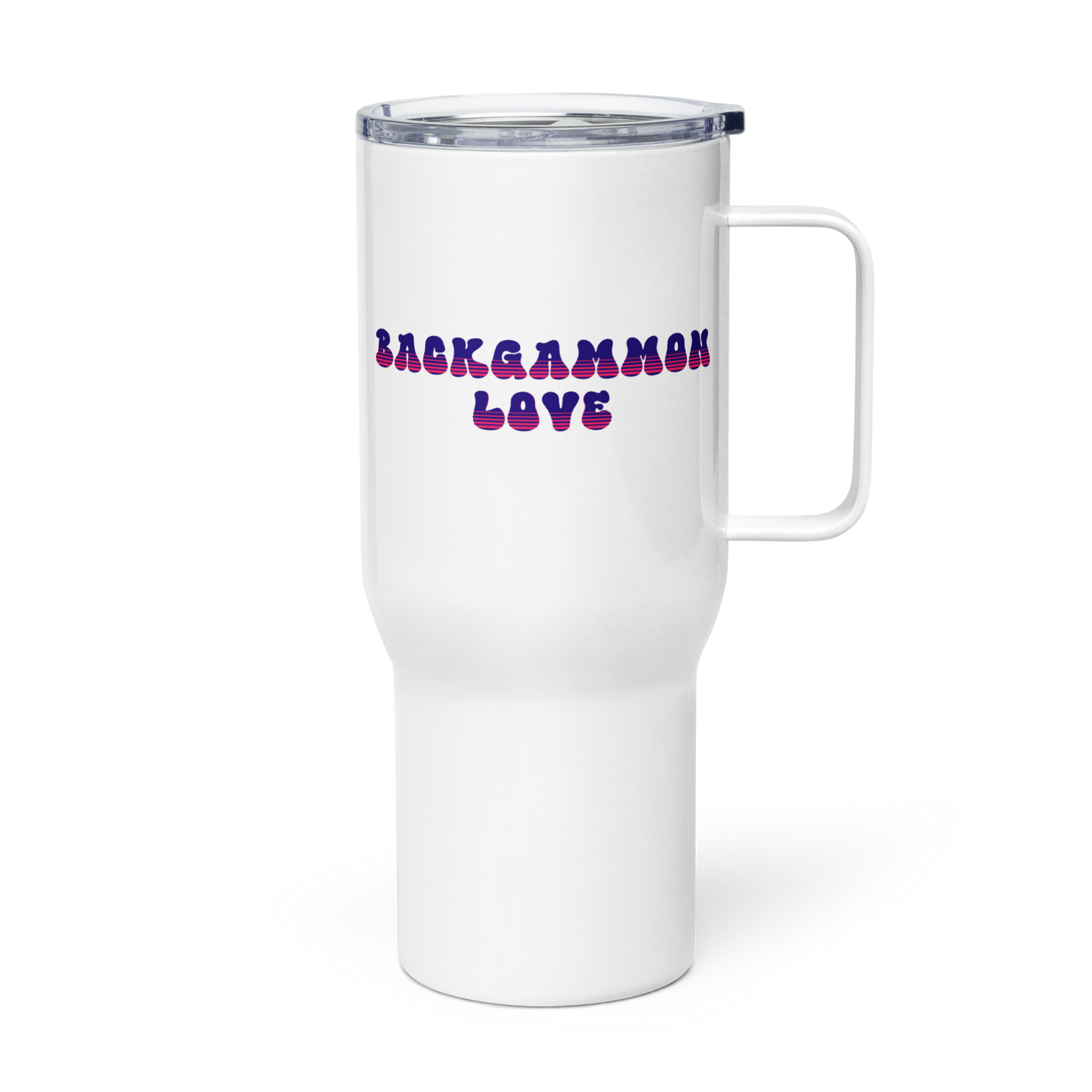 'BACKGAMMON LOVE' Travel Mug