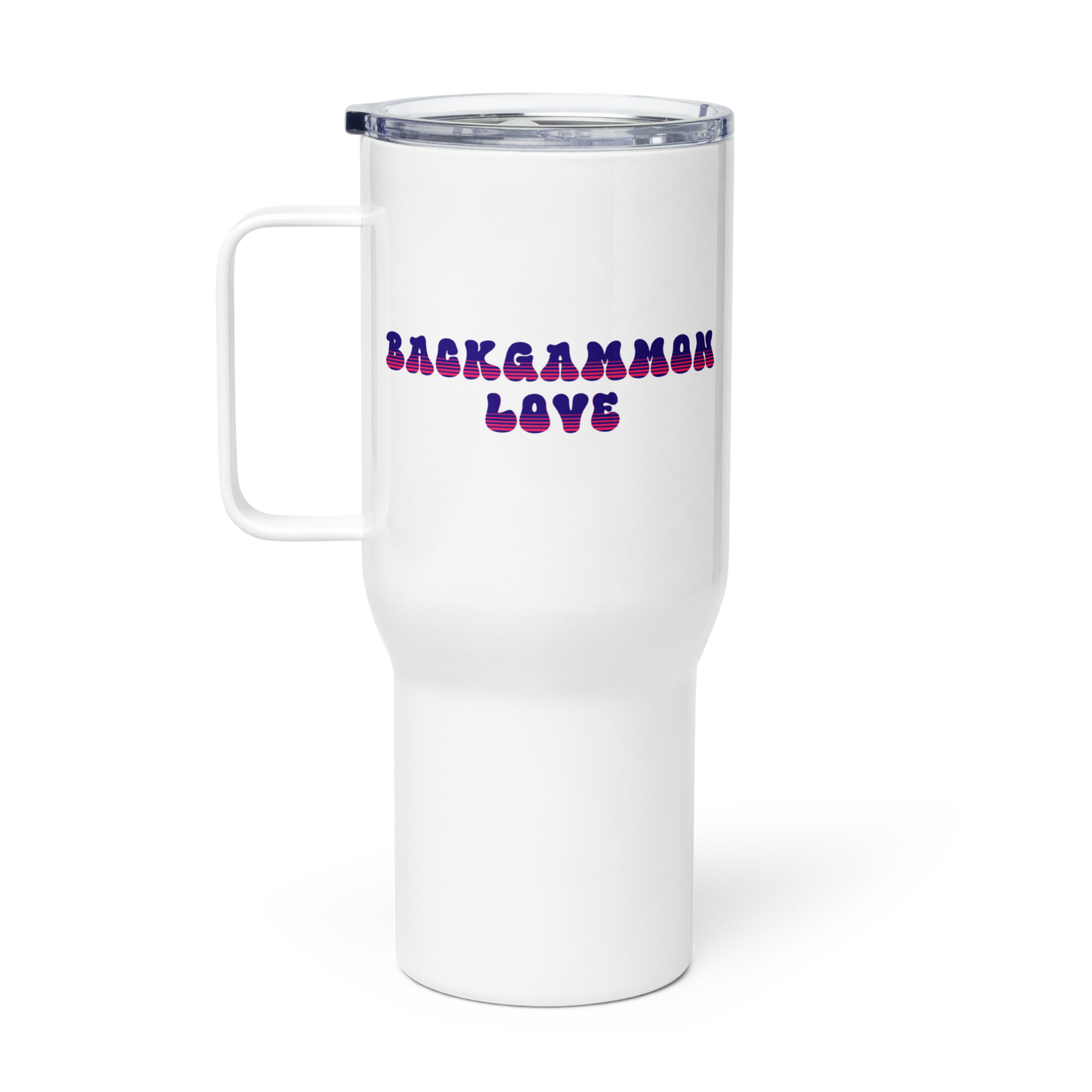 'BACKGAMMON LOVE' Travel Mug