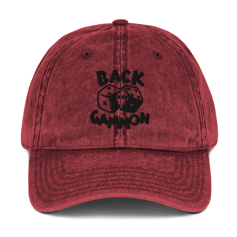 Backgammon Vintage Cotton Twill Hat