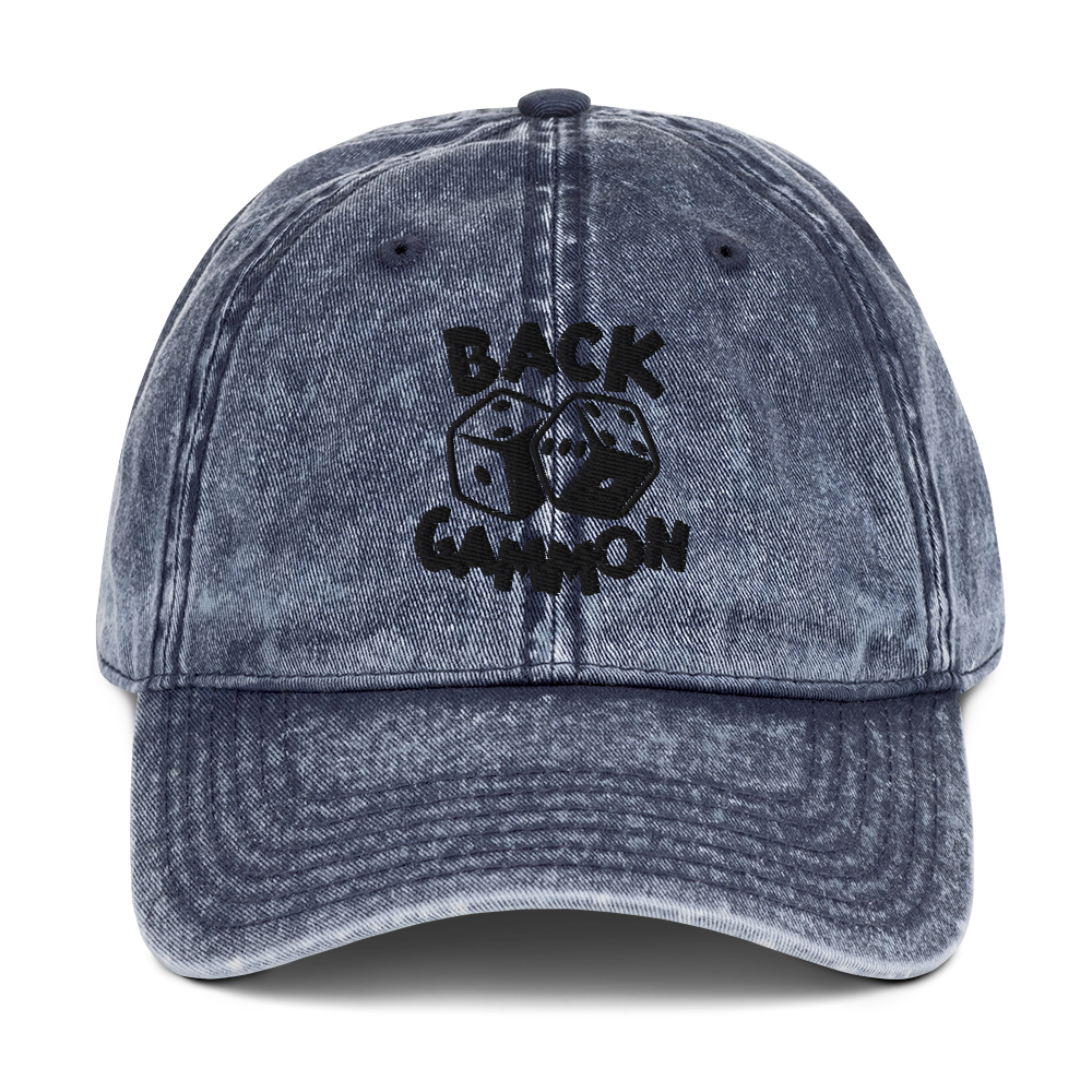 Backgammon Vintage Cotton Twill Hat