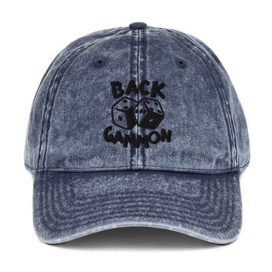 Backgammon Vintage Cotton Twill Hat