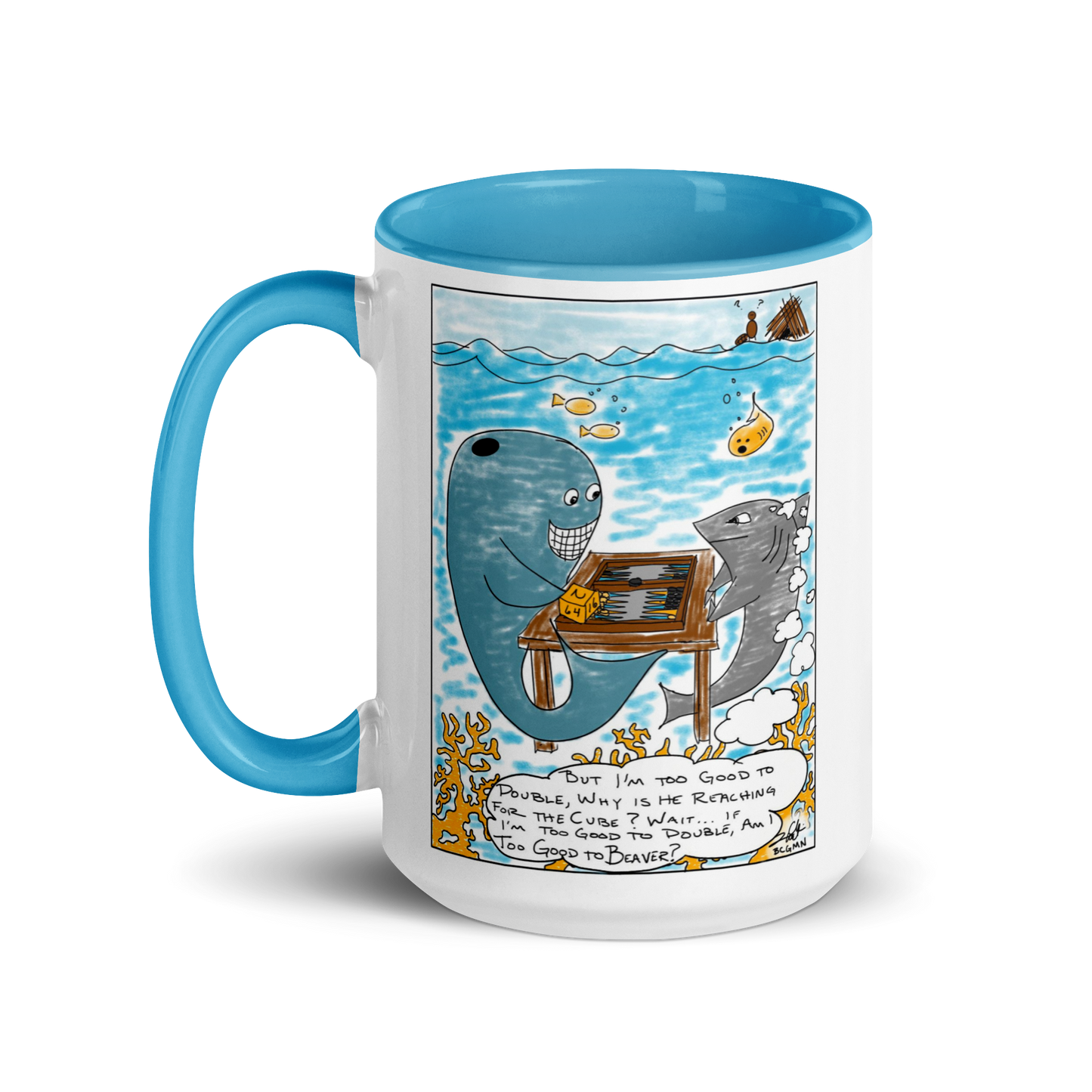 'TOO GOOD TO BEAVER' JChrizArt Mug