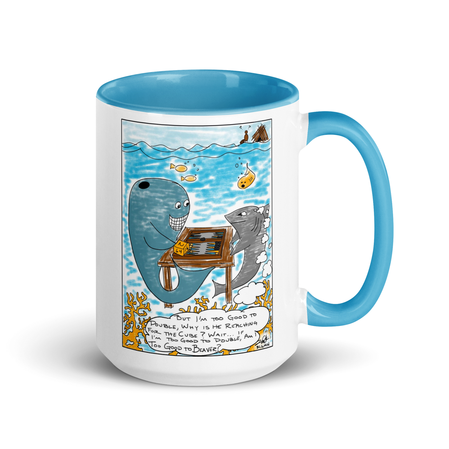 'TOO GOOD TO BEAVER' JChrizArt Mug