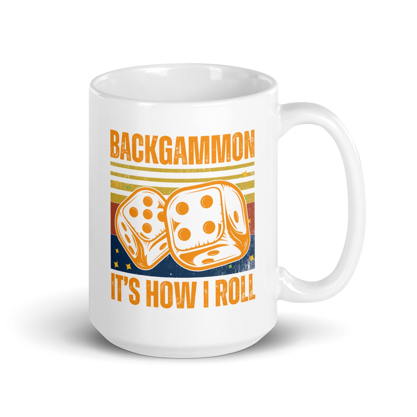 'BACKGAMMON IT'S HOW I ROLL' Mug