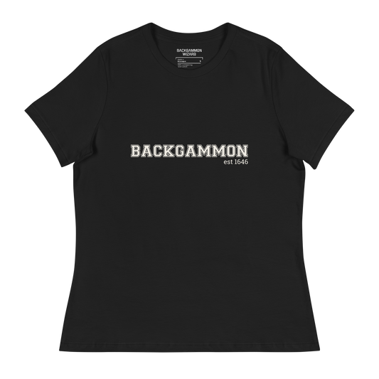 'BACKGAMMON EST 1646' Women's Shirt