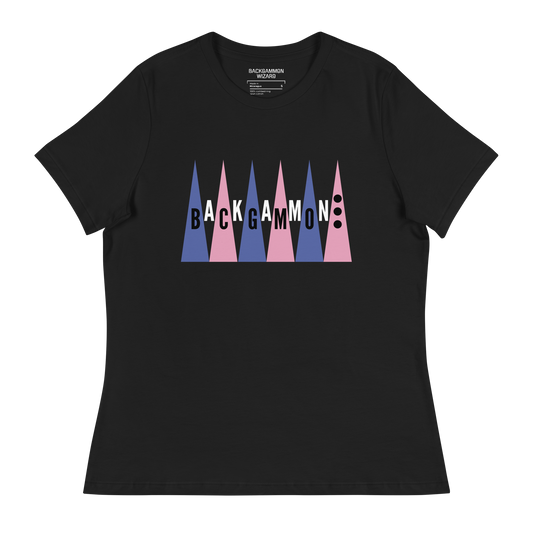 Nostalgic Backgammon Women's Shirt (Blue/Pink)