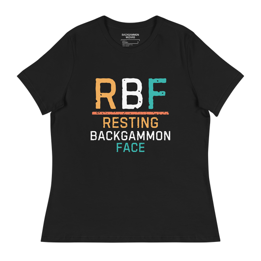 'RBF RESTING BACKGAMMON FACE' Women's Shirt